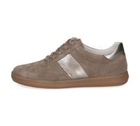 Caprice Damen Sneaker Mud Comb – flach aus Leder, Braun, Größe 38,5 EU