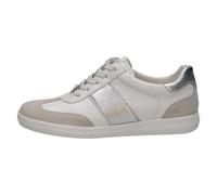 Caprice Damenschuhe Sportliche Schnürer WHITE/SILVER WHITE/SILVER - Gr. - 3.5 UK