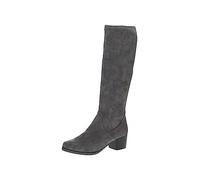 Stiefel CAPRICE, Damen, Gr. 37, XS-Schaft, grau (dunkelgrau), Textil, Schuhe Stiefel, Blockabsatz, Schlupfstiefel mit Stretch-XS-Schaft in schmaler Form (68493267-37)