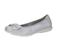 Caprice - Klassische Ballerinas blau LT.BLUE PERLATO DEER - Gr. - 42