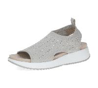Caprice - Komfort Sandalette grau LT GREY KNIT - Gr. - 37