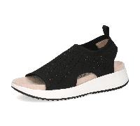 Caprice - Komfort Sandalette schwarz BLACK KNIT - Gr. - 42