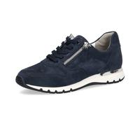 Caprice Komfort Schnürhalbschuh extra weit für Damen, blau, Größe 37 EU