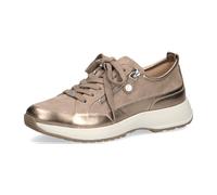 Caprice Komfort Schnürhalbschuh extra weit für Damen, grau, Größe 37 EU