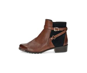 Caprice Leder-Ankle-Boots in Hellbraun - Größe 38 | Stiefeletten
