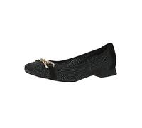 Caprice Leder Ballerina Schwarz 22503