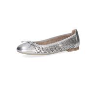 Caprice Leder-Ballerinas in Silber - Größe 36 | Damen Ballerinas