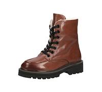 Caprice Leder flache Schnürstiefelette Braun 26218 Warmfutter