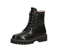 Caprice Leder flache Schnürstiefelette Schwarz 26218 Warmfutter