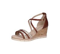 Caprice Leder-Keilsandaletten in Braun - Größe 36 | Damen Sandalen