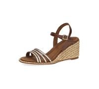 Caprice Leder-Keilsandaletten in Braun - Größe 40 | Damen Sandalen