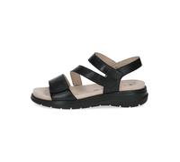 Caprice Leder-Keilsandaletten in Schwarz - Größe 37 | Damen Sandalen