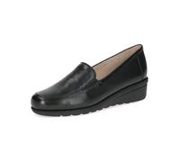 Caprice Leder-Keilslipper in Schwarz - Größe 39 | Damen Schuhe Halbschuhe