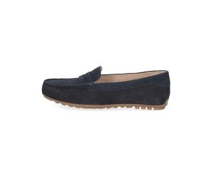 Caprice Leder-Mokassins in Dunkelblau - Größe 36 | Damen Schuhe Halbschuhe