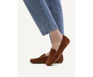 Caprice Leder-Mokassins in Hellbraun - Größe 38 | Damen Schuhe Halbschuhe