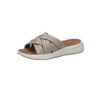 Caprice Leder Pantolette Flach H-Weite Metallic 27203