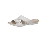 Caprice Leder Pantolette Flach Weiß 27107