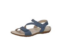 Caprice Leder Sandale Flach Blau 28105
