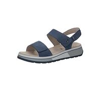 Caprice Leder Sandale Flach Blau 28705
