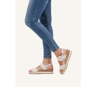 Caprice Leder-Sandaletten in Creme - Größe 39 | Damen Sandalen