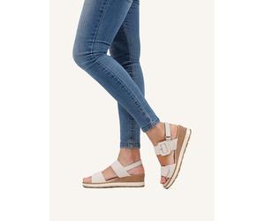 Caprice Leder-Sandaletten in Creme - Größe 39 | Damen Sandalen