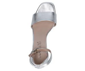 Caprice Leder-Sandaletten in Silber - Größe 38 | Damen Sandalen