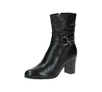 Caprice Leder Schnürstiefelette mit Absatz Schwarz 25328