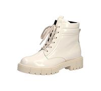 Caprice Leder Schnürstiefelette mit Absatz Weiß 25252