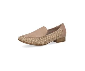 Caprice Leder-Slipper in Beige - Größe 38 | Damen Schuhe Halbschuhe