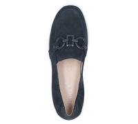 Caprice Damen Slipper 9-24708-42-857 Ocean Suede Leder Bequem Blau Größe 37