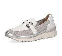 CAPRICE Damen Slipper mit Plateau Sportlich, Weiß (White/Silver), 40 EU