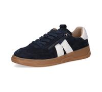 Sneaker CAPRICE "Caprice Sneaker Leder", Damen, Gr. 40, blau (blau, weiß), Leder, casual, Schuhe (26460019-40) blau, weiß