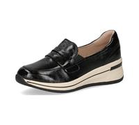 Caprice Damen-Slipper 9-24201-45 schwarz (Black Naplak) Weit Größe 38 EU