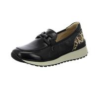 Caprice Damen Slipper aus Leder Bequem, Schwarz (Black Naplak), 38 EU