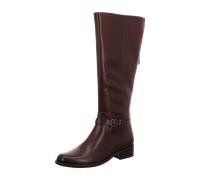 Stiefel CAPRICE, Damen, Gr. 39, braun (dunkelbraun), Leder, Schuhe Stiefel, Blockabsatz, Langschaftstiefel mit praktischem Innenreißverschluss (28462330-39) dunkelbraun
