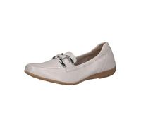 Caprice Damen Slipper Pearl Per.Deer aus Leder, bequem, cremefarben – Größe 37