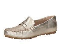 Slipper CAPRICE Gr. 39, silberfarben (platinfarben, metallic) Damen Schuhe Slip ons mit schönem Zierriegel (11075747-39)