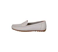 CAPRICE Damen Mokassins aus Leder Elegant, Weiß (White Deer), 40 EU