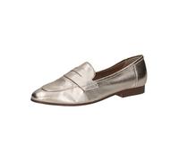 CAPRICE Damen Slipper aus Leder Elegant, Gold (Lt.Gold Metal.), 37 EU