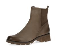 CAPRICE Damen Stiefeletten mit Absatz Airmotion aus Leder Blockabsatz Weite G, Braun (Mud Nubuc), 36 EU