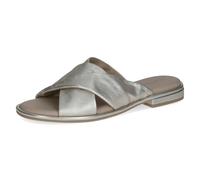Caprice Damen Sandale aus Leder, Metallic (Platin Metal.), 41