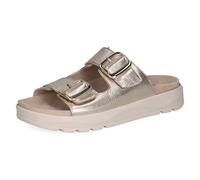 Caprice Pantolette 9-27202-46 Leder metallic G-Weite Damen Gr. 40 platin
