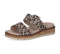 Pantolette CAPRICE "Caprice Pantoletten Leder", Damen, Gr. 37, leopard, Leder, Schuhe Pantolette (35760243-37) leopard