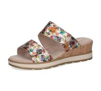 Pantolette CAPRICE "Caprice Pantoletten Leder", Damen, Gr. 39, multicolor, Leder, Schuhe Pantolette (69341027-39) multicolor