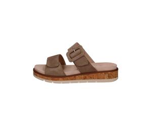 Caprice Pantoletten Veloursleder Taupe - 38