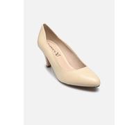 CAPRICE Damen Pumps aus Leder Spitz, Weiß (Offwhite Nappa), 37 EU