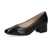 CAPRICE Damen Pumps Kleiner Absatz Elegant, Schwarz (Black Comb), 37 EU