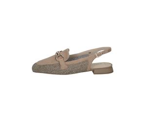 Caprice Pumps Leder/Textil Braun/Silber - 38