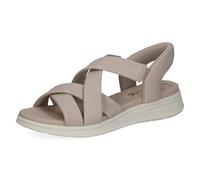 Riemchensandale CAPRICE "Caprice Sandalen Nappaleder", Damen, Gr. 40, beige, Nappaleder, Schuhe Riemchensandale (25364025-40) beige