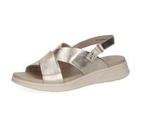 Caprice Leder-Sandalen in Gold - Größe 39 | Damen Sandalen